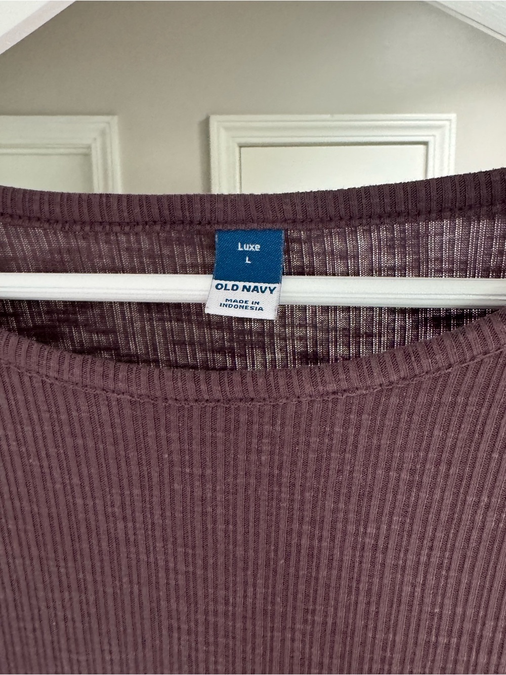 Purple Ribbed Top - Picture 2 of 2